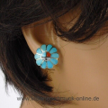 Sunface Ohrring in Trkis Zuni Indianerschmuck