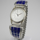 Lapislazuli Uhr mit Indian Head Uhr Unisex Westernschmuck