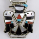Thunderbird Inlay Armbanduhr Zuni Bobby Shack Indianerschmuck