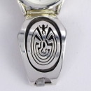 Man in the Maze Overlay Damen Armbanduhr Navajo Indianerschmuck