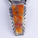Spiny Oyster Inlay Armbanduhr Navajo Indianerschmuck Damen
