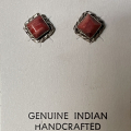 Spiny Oyster Ohrstecker Navajo Indianerschmuck