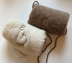Muff fr Kinder aus Alpakaflor