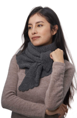 Mariposa Alpaka Dreieck Schal in grau