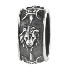 REBELIGION Black Rock Bead Charm large 15-01088-71-001