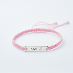 Letter for you Armband Smile 401229 Sterlingsilber Textil