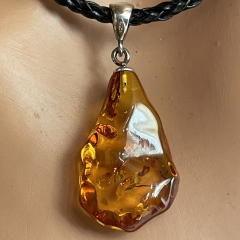 Natur Bernstein Anhnger geschliffen