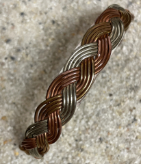 Kupfer Messing Silber Armreif Navajo Handarbeit