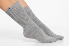 Alpakasoft Socken von Apu Kuntur hellgrau & dunkelgrau