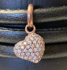 Story by Kranz & Ziegler Charm Anhnger Herz pav rose gold vers.Silber 2208853