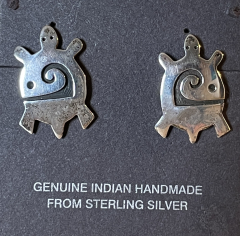 Schildkrten Overlay Ohrstecker Hopi