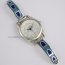 Brentatzen Armbanduhr ChipInlay Damen Trkis Lapis Indianerschm